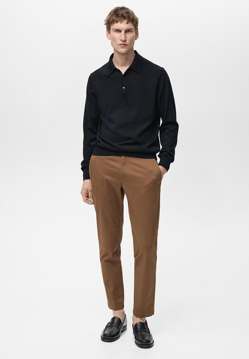MANGO - Trousers Prato - Brown
