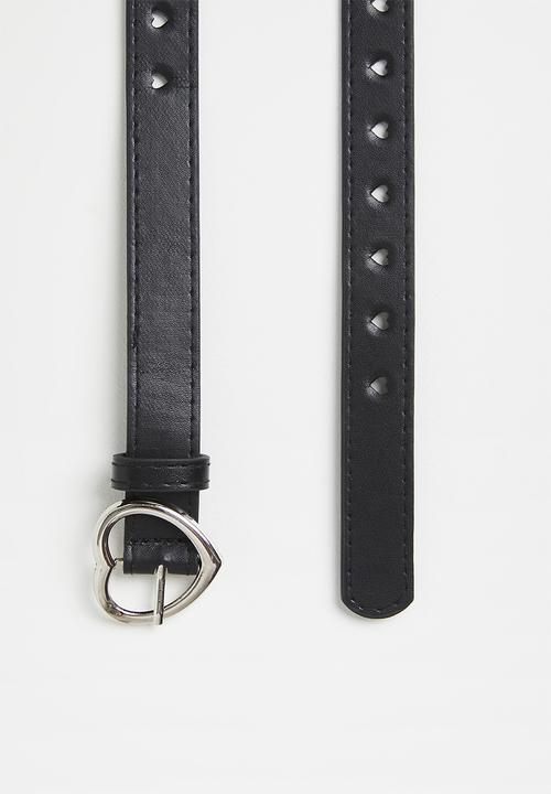 Pop Candy - Heart shaped belt - black