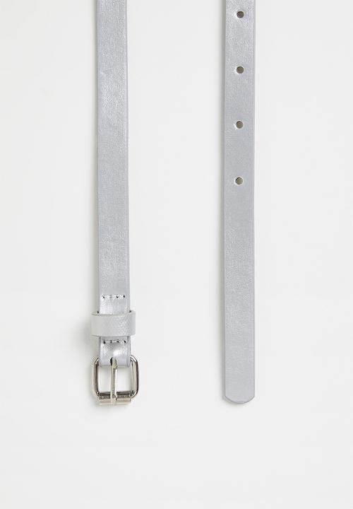 Pop Candy - Mettalic belt - silver