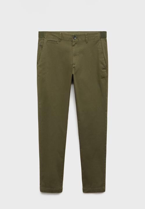 MANGO - Trousers Prato - Khaki