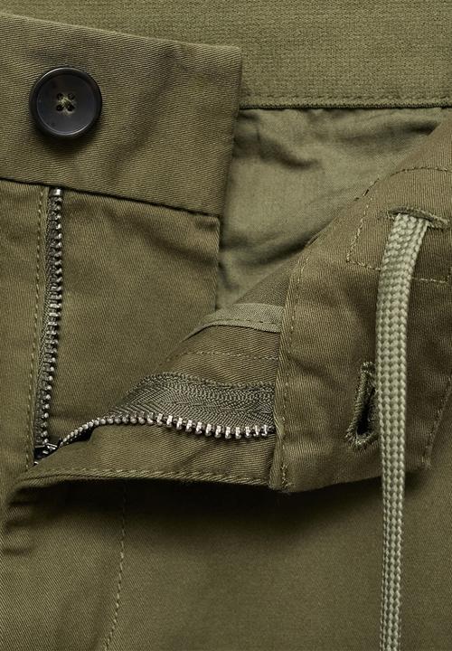 MANGO - Trousers Prato - Khaki