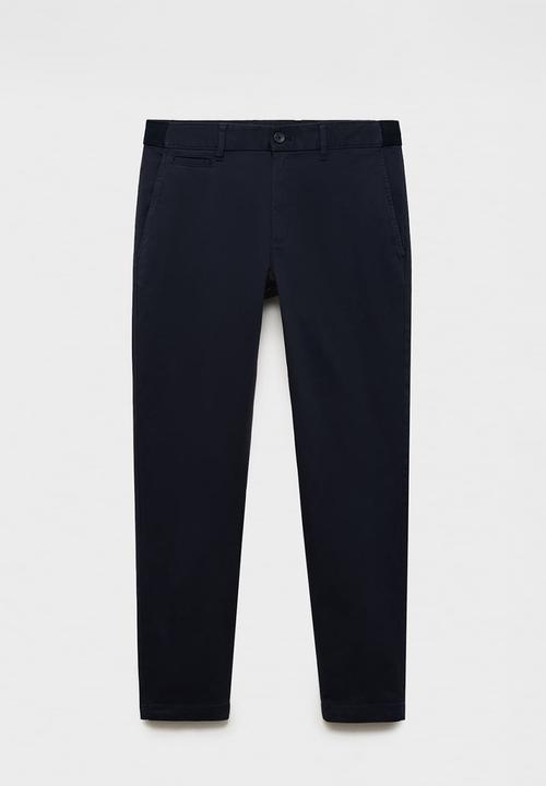 MANGO - Trousers Prato  - Navy