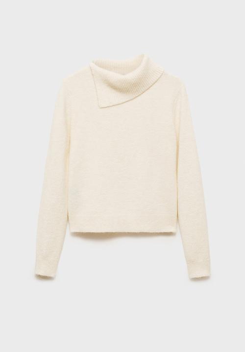 MANGO - Sweater Pulguita - Light Beige
