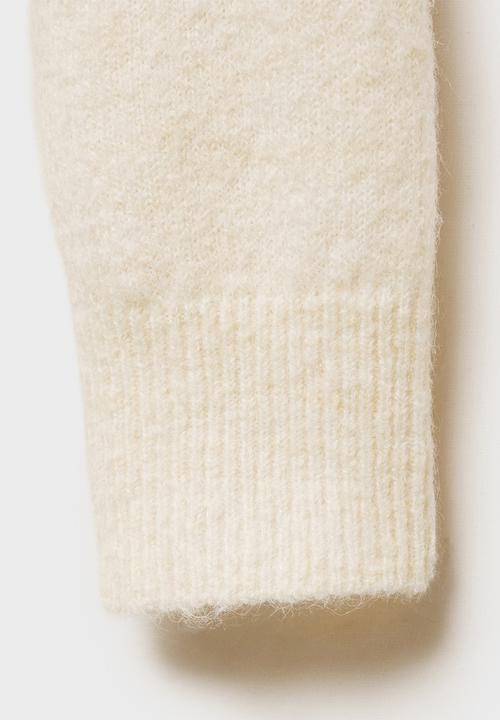 MANGO - Sweater Pulguita - Light Beige
