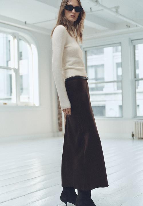 MANGO - Sweater Pulguita - Light Beige
