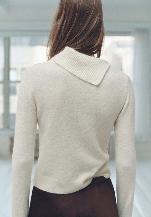 MANGO - Sweater Pulguita - Light Beige