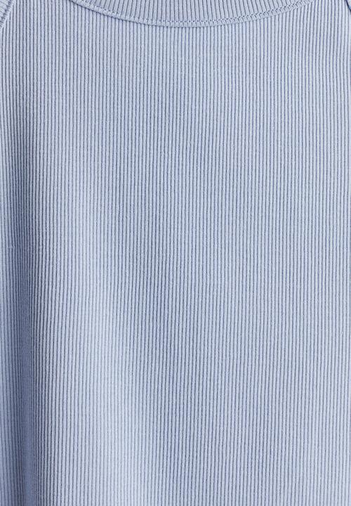 H&M - Ribbed strappy top - Blue