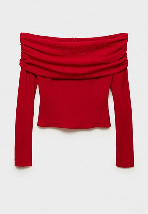 MANGO - Blouse Blush - Red