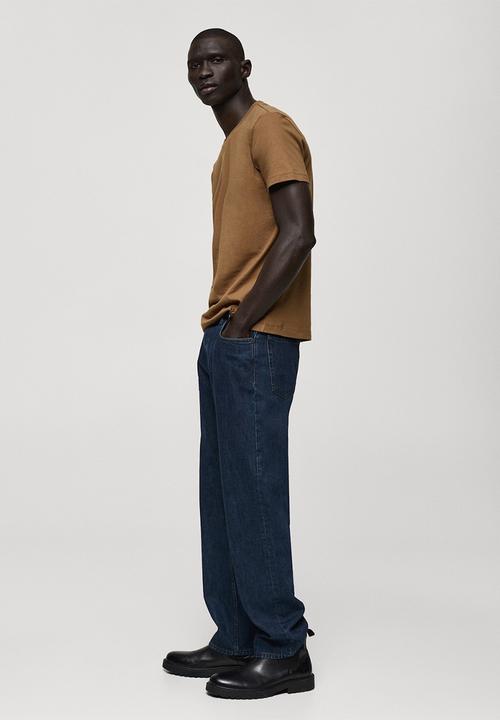 MANGO - T-Shirt Chelsea - Tobacco-Brown