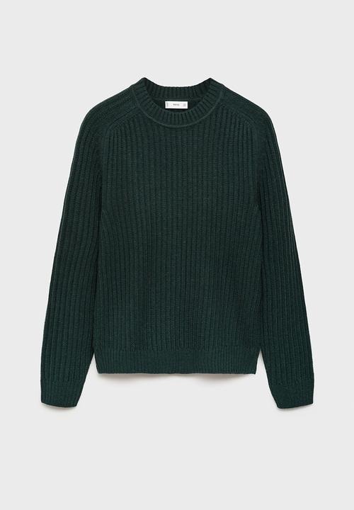 MANGO - Sweater joel - dark green