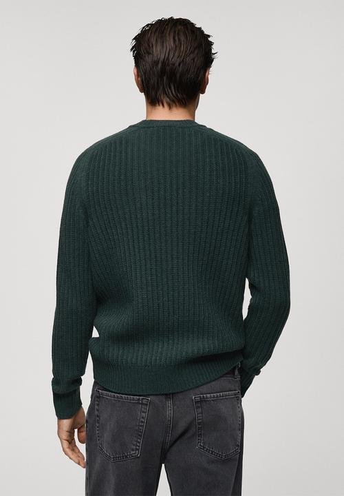 MANGO - Sweater joel - dark green
