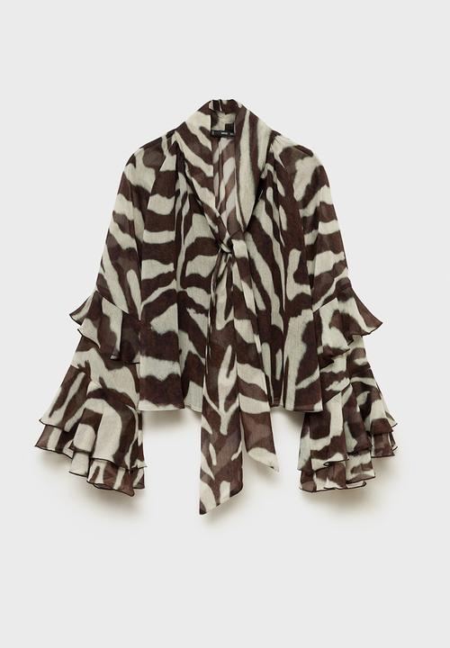 MANGO - Blouse Sonja2 - Brown