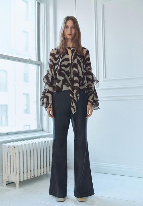 MANGO - Blouse Sonja2 - Brown