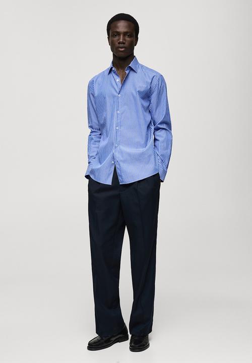 MANGO - Shirt Sebas - Sky-Blue