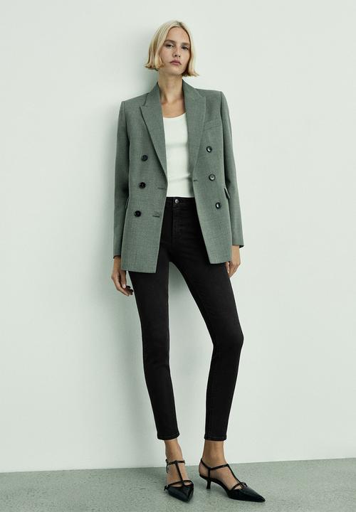 MANGO - Jeans Newisa - Open Gray