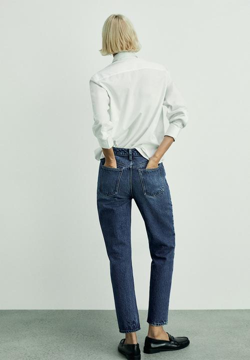 MANGO - Jeans mom2000 - open blue