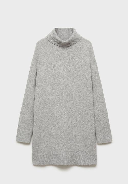 MANGO - Dress Taldote - Medium Gray
