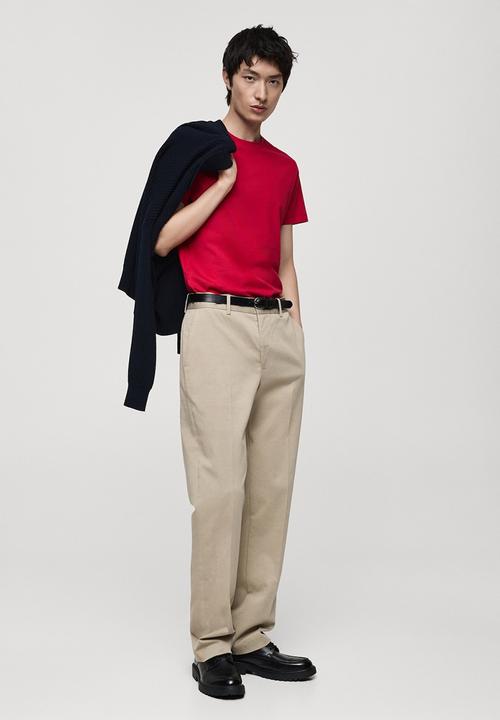 MANGO - T-shirt cherloh-h - red