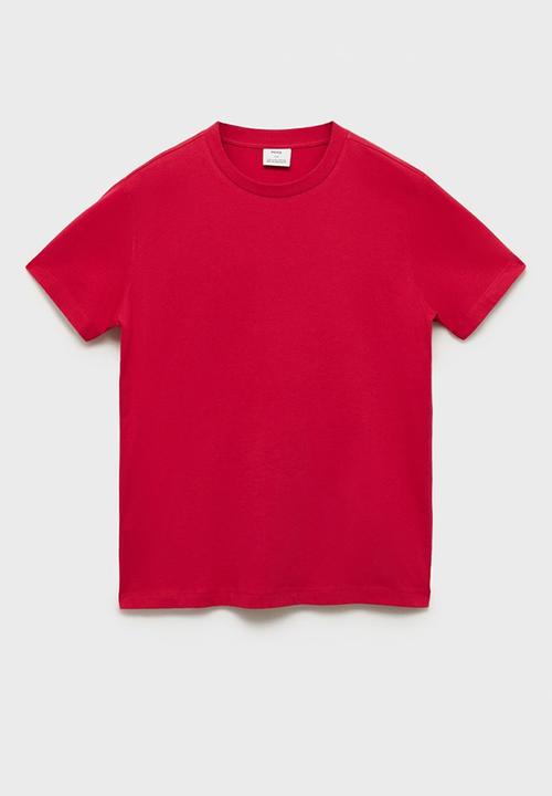 MANGO - T-shirt cherloh-h - red