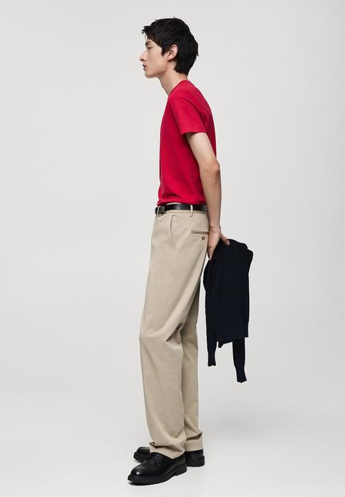 MANGO - T-shirt cherloh-h - red
