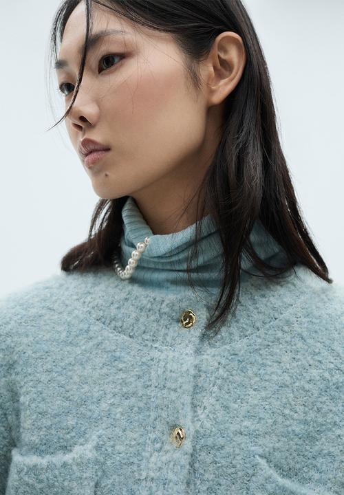 MANGO - Jacket Botijo - Mid-Blue