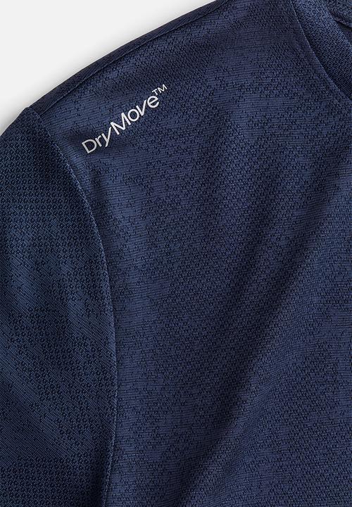 H&M - Regular fit sports top with drymove™ - Dark blue/Patterned