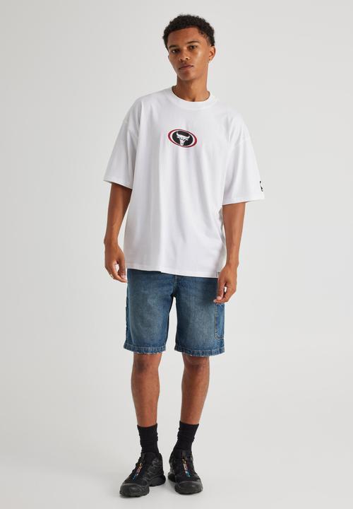 Factorie - Box Fit NBA T-shirt - Lcn NBA White/Bulls Y2K