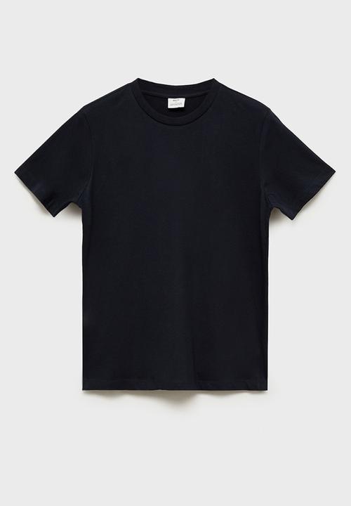 MANGO - T-Shirt Cherlo  -  Navy