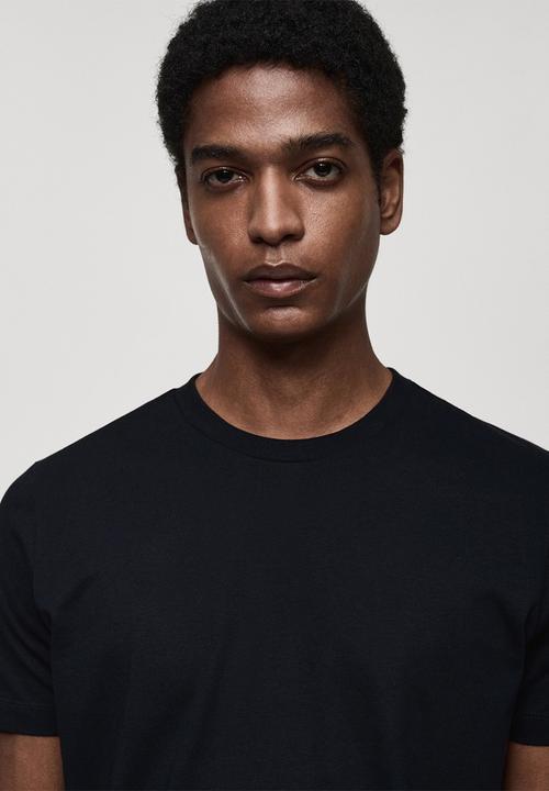 MANGO - T-Shirt Cherlo  -  Navy