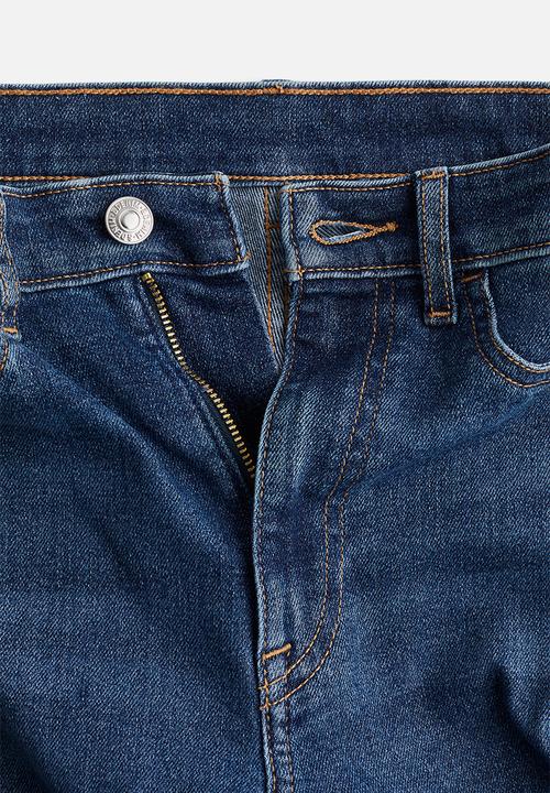 H&M - Ultra high ankle jeggings - denim blue 