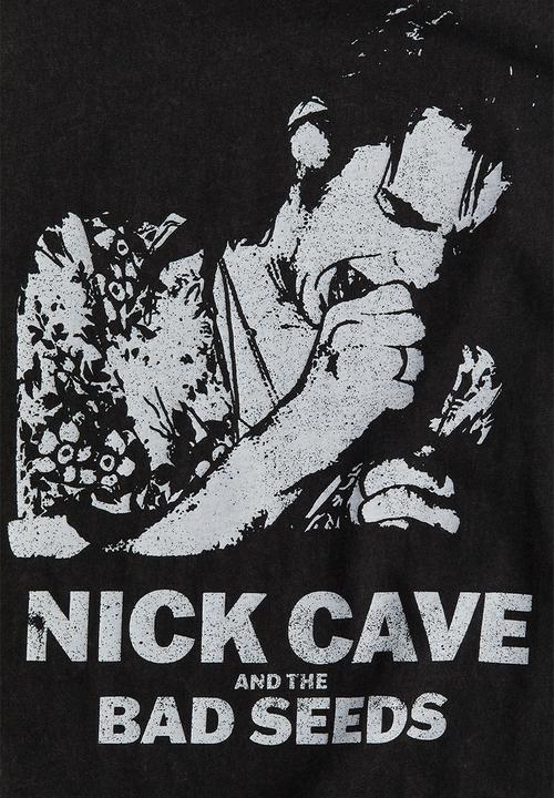 H&M - Oversized printed T-shirt - black nick cave