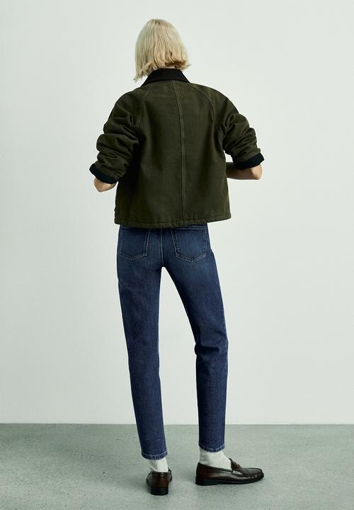 MANGO - Jeans newmom - open blue