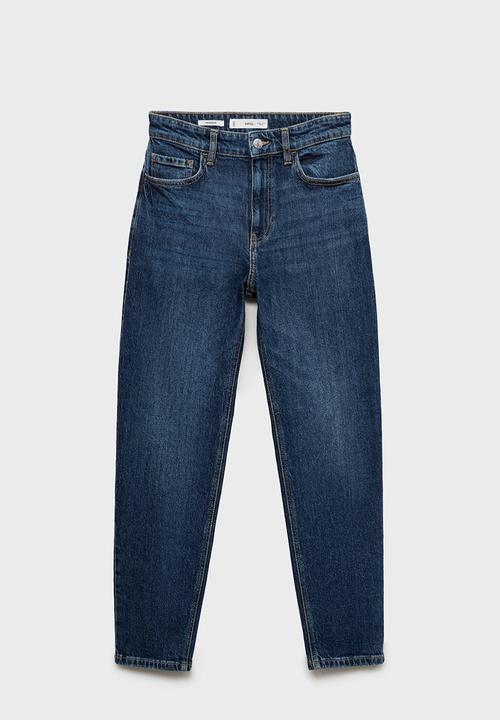 MANGO - Jeans newmom - open blue