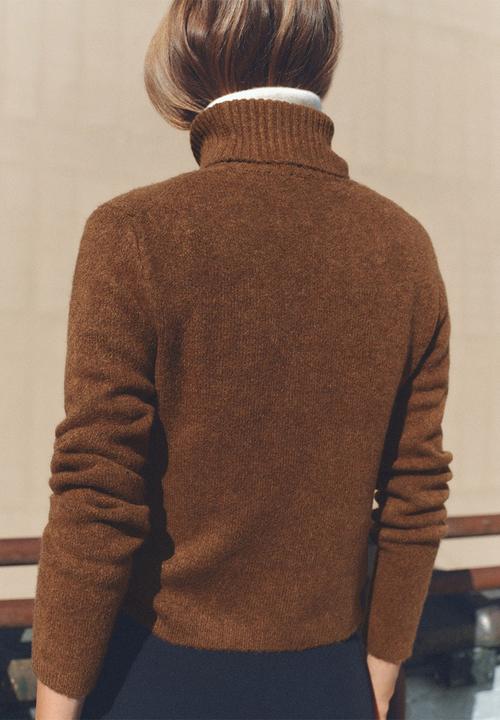 MANGO - Sweater mariana - dark brown
