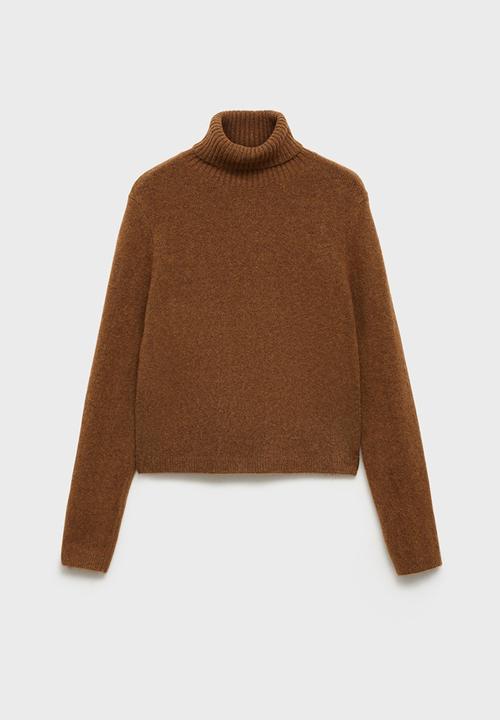 MANGO - Sweater mariana - dark brown