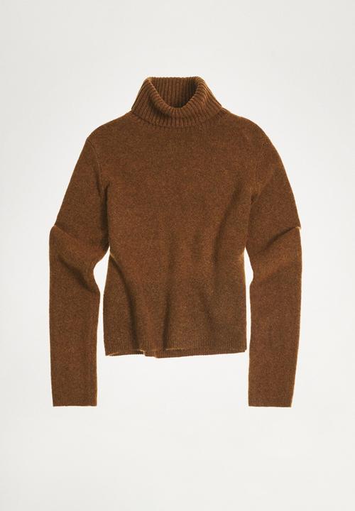 MANGO - Sweater mariana - dark brown