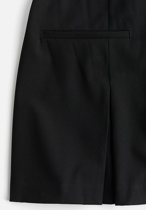 H&M - Collared zip-front dress - black