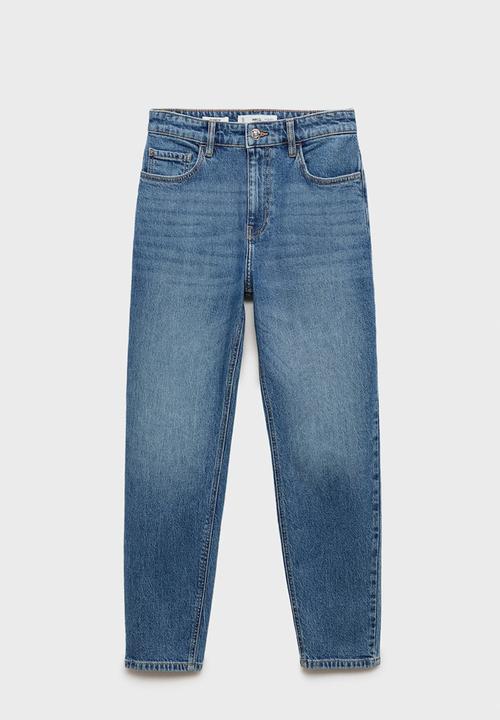 MANGO - Jeans newmom - open blue