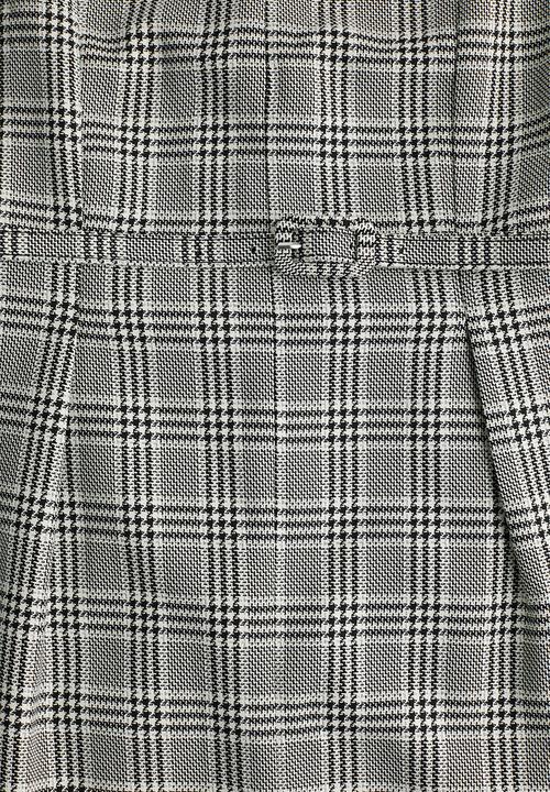H&M - Belted dress - white/black checked