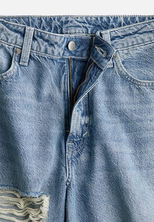 H&M - Baggy high jeans - light denim blue