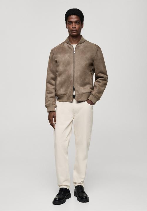 MANGO - Jacket anil - ligth-brown
