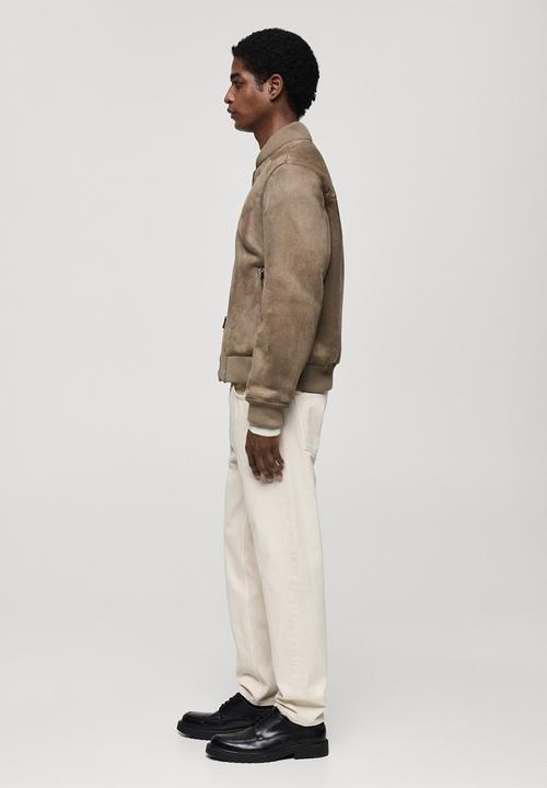 MANGO - Jacket anil - ligth-brown