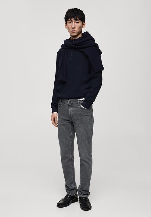 MANGO - Jeans patrick - open gray