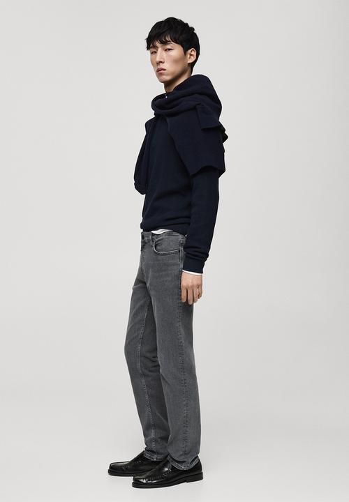 MANGO - Jeans patrick - open gray