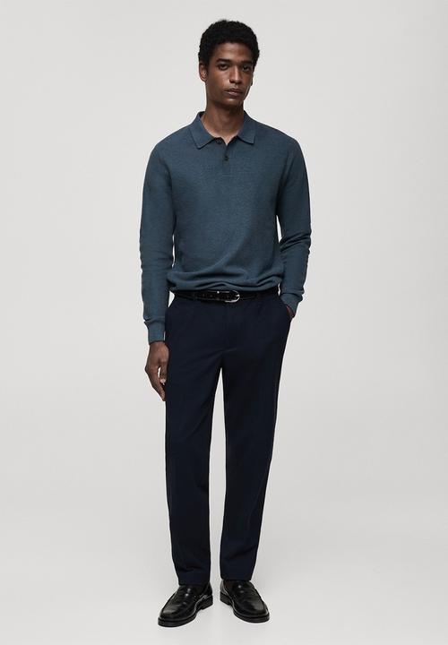 MANGO - Sweater tens - medium blue