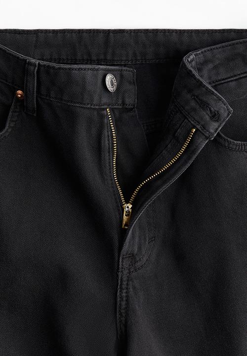 H&M - Baggy high jeans - black