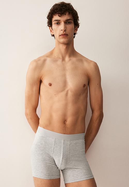 H&M - 3-pack mid trunks with lycra® - Grey