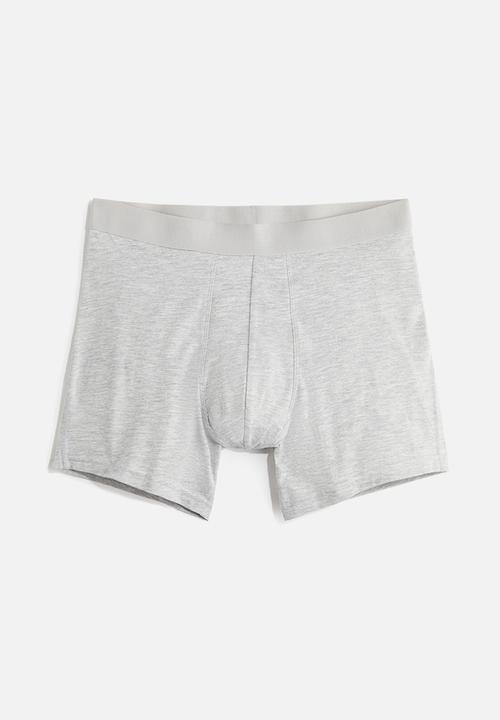 H&M - 3-pack mid trunks with lycra® - Grey
