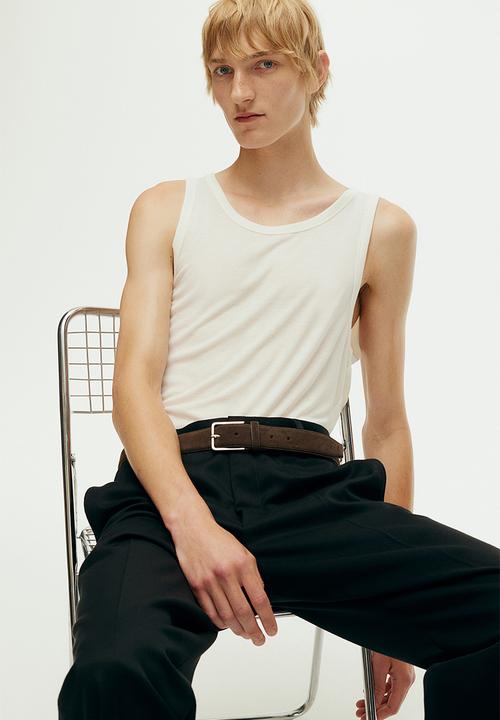 H&M - Slim fit vest top - White