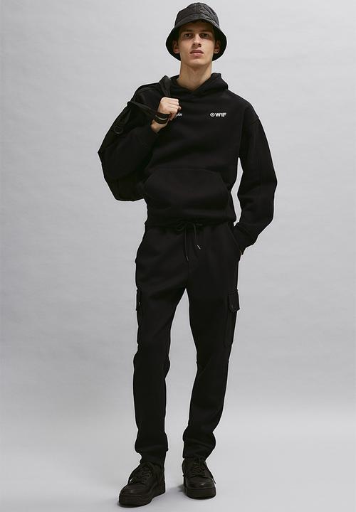 H&M - Slim fit scuba joggers - Black